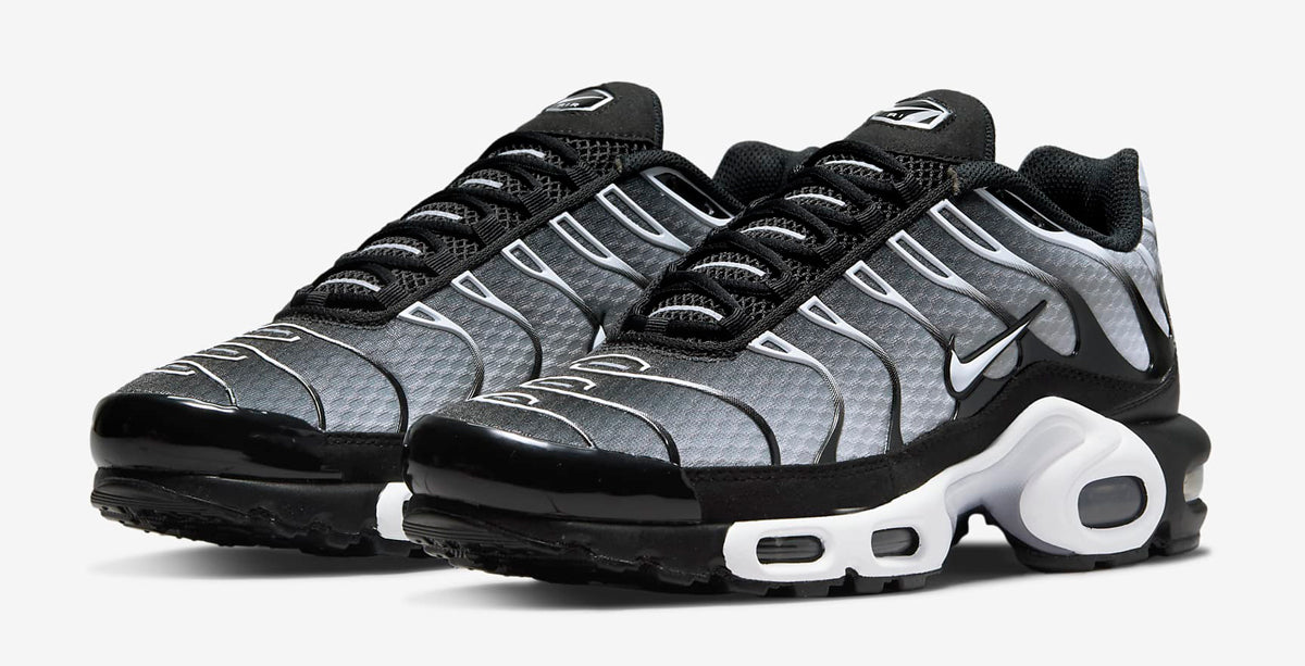 Nike Air Max Plus Available in Black/Metallic Silver/White
