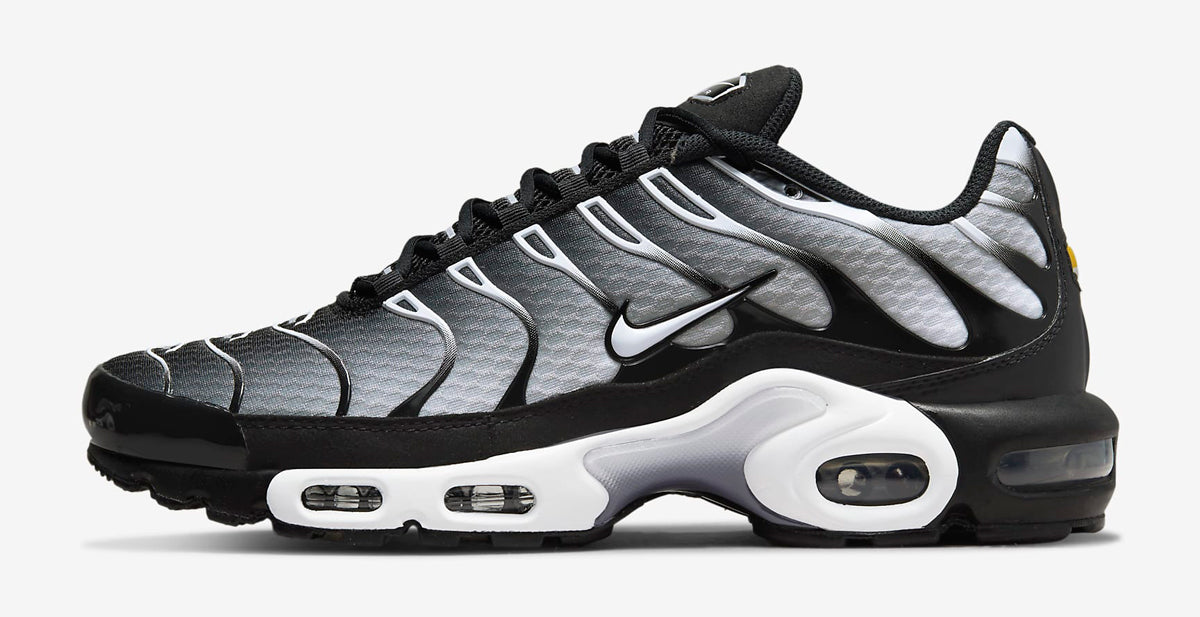 Nike Air Max Plus Available in Black/Metallic Silver/White