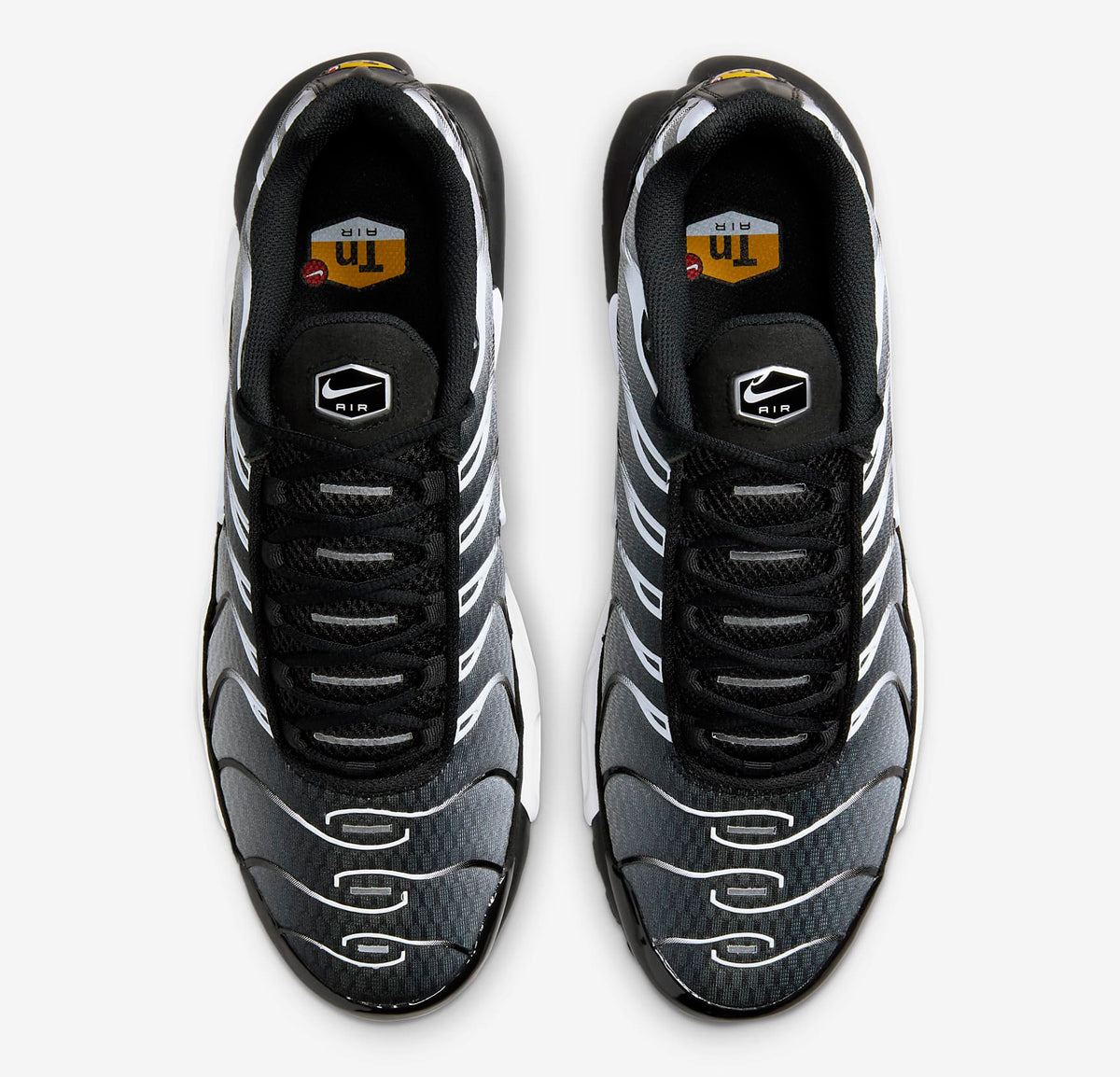 Nike Air Max Plus Available in Black/Metallic Silver/White