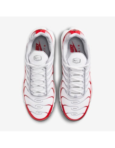 Nike Air Max Plus White University Red